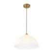 Load image into Gallery viewer, Farmhouze Light-Scandinavian 1-Light Striped Glass Dome Kitchen Pendant-Pendant-15 in-
