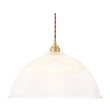 Load image into Gallery viewer, Farmhouze Light-Scandinavian 1-Light Striped Glass Dome Kitchen Pendant-Pendant-15 in-
