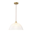 Load image into Gallery viewer, Farmhouze Light-Scandinavian 1-Light Striped Glass Dome Kitchen Pendant-Pendant-15 in-
