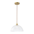 Load image into Gallery viewer, Farmhouze Light-Scandinavian 1-Light Striped Glass Dome Kitchen Pendant-Pendant-15 in-
