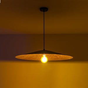 Farmhouze Light - Scandinavian Oversized Iron Shallow Dome Pendant Light - Chandelier - L - 31.5 in - 