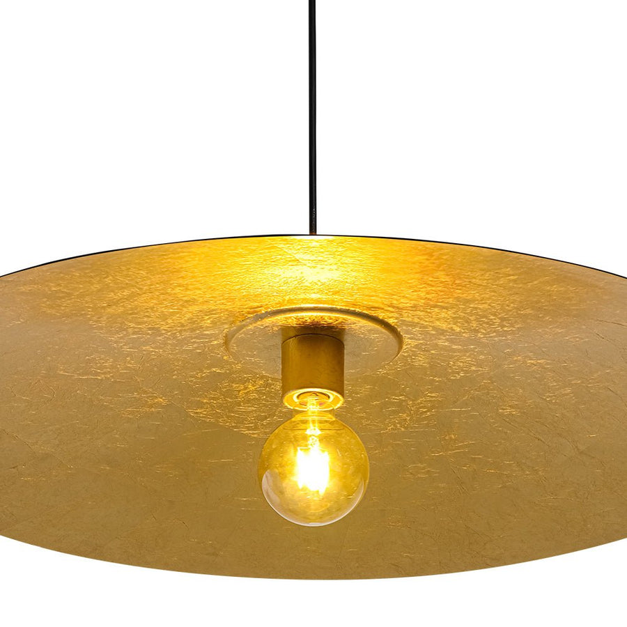 Farmhouze Light - Scandinavian Oversized Iron Shallow Dome Pendant Light - Chandelier - L - 31.5 in - 