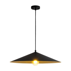 Farmhouze Light - Scandinavian Oversized Iron Shallow Dome Pendant Light - Chandelier - M - 25.6 in - 