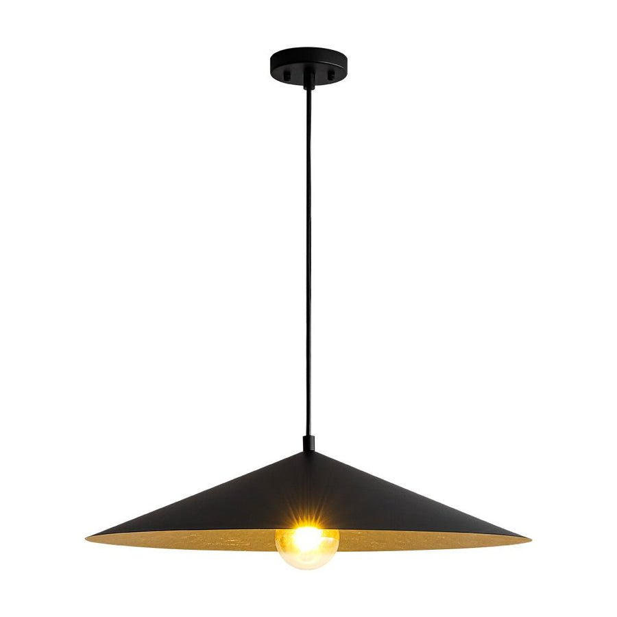 Farmhouze Light - Scandinavian Oversized Iron Shallow Dome Pendant Light - Chandelier - M - 25.6 in - 