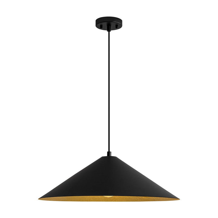 Farmhouze Light - Scandinavian Oversized Iron Shallow Dome Pendant Light - Chandelier - S - 23.6 in - 