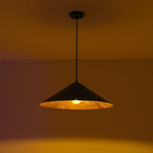 Farmhouze Light - Scandinavian Oversized Iron Shallow Dome Pendant Light - Chandelier - S - 23.6 in - 