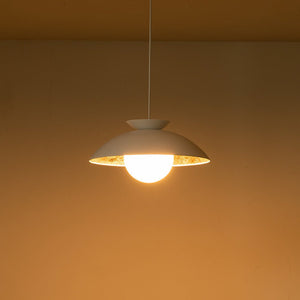 Farmhouze Light-Scandinavian Single Metal Dome Kitchen Pendant-Pendant-White-