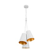Load image into Gallery viewer, Farmhouze Light - Shaker Cluster Metal Cone 3 - Light Kitchen Pendant - Chandelier - White - 
