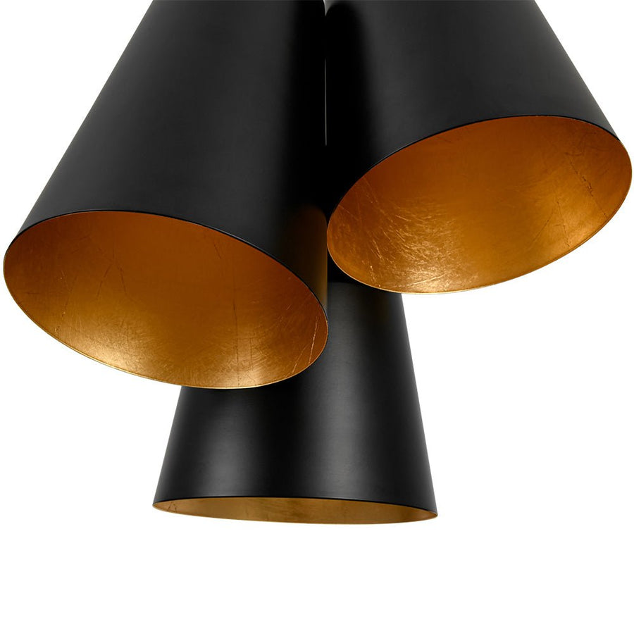 Farmhouze Light - Shaker Cluster Metal Cone 3 - Light Kitchen Pendant - Chandelier - White - 