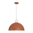 Load image into Gallery viewer, Farmhouze Light-Shaker Minimalist 1-Light Iron Dome Kitchen Pendant-Pendant-Orange-
