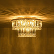 Load image into Gallery viewer, Farmhouze Light - Sparkle Round Tiered Tassel Crystal Semi Flush Mount - Chandelier - 9.8 in - 
