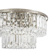 Load image into Gallery viewer, Farmhouze Light - Sparkle Round Tiered Tassel Crystal Semi Flush Mount - Chandelier - 9.8 in - 
