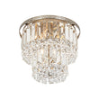 Load image into Gallery viewer, Farmhouze Light - Sparkle Round Tiered Tassel Crystal Semi Flush Mount - Chandelier - 9.8 in - 
