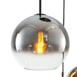 Load image into Gallery viewer, Farmhouze Light - Stylish 3 - Light Gradient Glass Globe Pendant Light - Chandelier - Gold Tone - 
