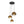 Load image into Gallery viewer, Farmhouze Light - Stylish 3 - Light Gradient Glass Globe Pendant Light - Chandelier - Gold Tone - 
