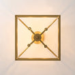 Load image into Gallery viewer, Farmhouze Light - Traditional Candle Style Box Lantern Semi Flush Light - Ceiling Light - Brass - 

