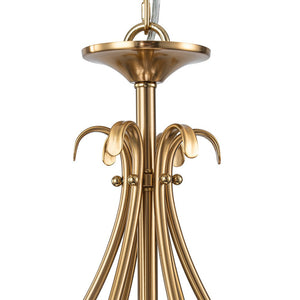 Farmhouze Light - Traditional Luxury Brass 6 - Light Candle Chandelier - Chandelier - Brass - 