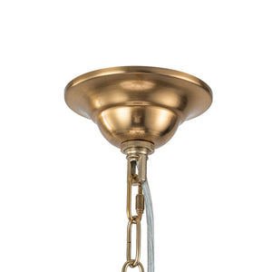Farmhouze Light - Traditional Luxury Brass 6 - Light Candle Chandelier - Chandelier - Brass - 