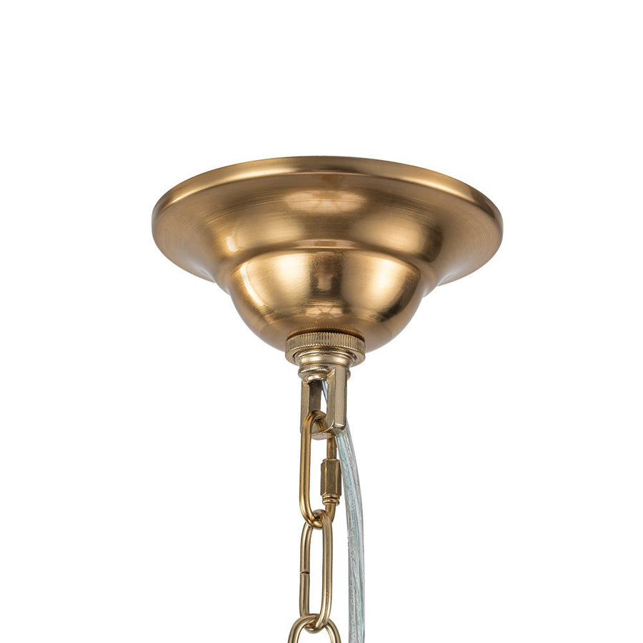 Farmhouze Light - Traditional Luxury Brass 6 - Light Candle Chandelier - Chandelier - Brass - 