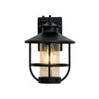 Load image into Gallery viewer, Farmhouze Light-Vintage 1-Light Black Cabin Wall Lantern Outdoor Sconce-Wall Sconce-2 Packs-
