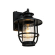 Load image into Gallery viewer, Farmhouze Light-Vintage 1-Light Black Cabin Wall Lantern Outdoor Sconce-Wall Sconce-2 Packs-

