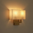 Load image into Gallery viewer, Farmhouze Light-Vintage 2-Light Fabric Square Brass Wall Lamp-Wall Sconce-2 Packs-
