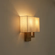 Load image into Gallery viewer, Farmhouze Light-Vintage 2-Light Fabric Square Brass Wall Lamp-Wall Sconce-2 Packs-
