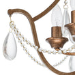 Load image into Gallery viewer, Farmhouze Light-Vintage 4-Light Distressed Candle Crystal Empire Semi Flush-Ceiling Light-17.1 in-

