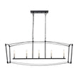 Load image into Gallery viewer, Farmhouze Light-Vintage 5-Light Candle Style Arched Rectangle Island Chandelier-Ceiling Light-Black-
