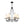Load image into Gallery viewer, Farmhouze Light - Vintage 6 - Light White Fabric Shade Round Ring Chandelier - Chandelier - 25.6 in - 
