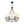 Load image into Gallery viewer, Farmhouze Light - Vintage 6 - Light White Fabric Shade Round Ring Chandelier - Chandelier - 25.6 in - 
