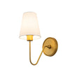 Load image into Gallery viewer, Farmhouze Light-Vintage Brass 1-Light Linen Shade Fabric Vanity Wall Lamp-Wall Sconce-2 Packs-
