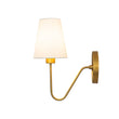 Load image into Gallery viewer, Farmhouze Light-Vintage Brass 1-Light Linen Shade Fabric Vanity Wall Lamp-Wall Sconce-2 Packs-
