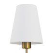 Load image into Gallery viewer, Farmhouze Light-Vintage Brass 1-Light Linen Shade Fabric Vanity Wall Lamp-Wall Sconce-2 Packs-

