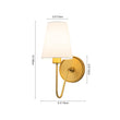 Load image into Gallery viewer, Farmhouze Light-Vintage Brass 1-Light Linen Shade Fabric Vanity Wall Lamp-Wall Sconce-2 Packs-
