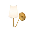 Load image into Gallery viewer, Farmhouze Light-Vintage Brass 1-Light Linen Shade Fabric Vanity Wall Lamp-Wall Sconce-2 Packs-
