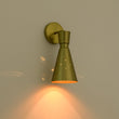 Load image into Gallery viewer, Farmhouze Light-Vintage Brass 1-Light Perforated Cone Arm Wall Sconce-Wall Sconce-2 Packs-
