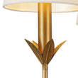 Load image into Gallery viewer, Farmhouze Light-Vintage Brass 4-Light White Fabric Candle Chandelier-Chandelier-4 Bulbs-
