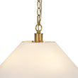 Load image into Gallery viewer, Farmhouze Light-Vintage Brass Candle Style Fabric Round Tapered Lantern Pendant-Chandelier-20 in-
