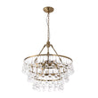 Load image into Gallery viewer, Farmhouze Light-Vintage Brass Luxury 3-Tier Round Crystal Accented Chandelier-Chandelier-23.6 in-
