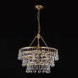 Load image into Gallery viewer, Farmhouze Light-Vintage Brass Luxury 3-Tier Round Crystal Accented Chandelier-Chandelier-23.6 in-

