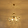 Load image into Gallery viewer, Farmhouze Light-Vintage Brass Luxury 3-Tier Round Crystal Accented Chandelier-Chandelier-23.6 in-
