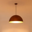 Load image into Gallery viewer, Farmhouze Light - Vintage Copper Style Oversized Metal Dome Pendant Light - Chandelier - 23in - 
