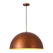 Load image into Gallery viewer, Farmhouze Light - Vintage Copper Style Oversized Metal Dome Pendant Light - Chandelier - 23in - 
