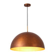 Load image into Gallery viewer, Farmhouze Light - Vintage Copper Style Oversized Metal Dome Pendant Light - Chandelier - 23in - 
