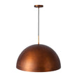 Load image into Gallery viewer, Farmhouze Light - Vintage Copper Style Oversized Metal Dome Pendant Light - Chandelier - 23in - 
