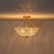 Load image into Gallery viewer, Farmhouze Light-Vintage Distressed Bronze Round Crystal Cage Ceiling Light-Ceiling Light-Bronze-
