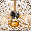 Load image into Gallery viewer, Farmhouze Light-Vintage Distressed Bronze Round Crystal Cage Ceiling Light-Ceiling Light-Bronze-

