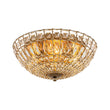 Load image into Gallery viewer, Farmhouze Light-Vintage Distressed Bronze Round Crystal Cage Flush Mount Light-Ceiling Light-Bronze-
