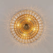 Load image into Gallery viewer, Farmhouze Light-Vintage Distressed Bronze Round Crystal Cage Flush Mount Light-Ceiling Light-Bronze-
